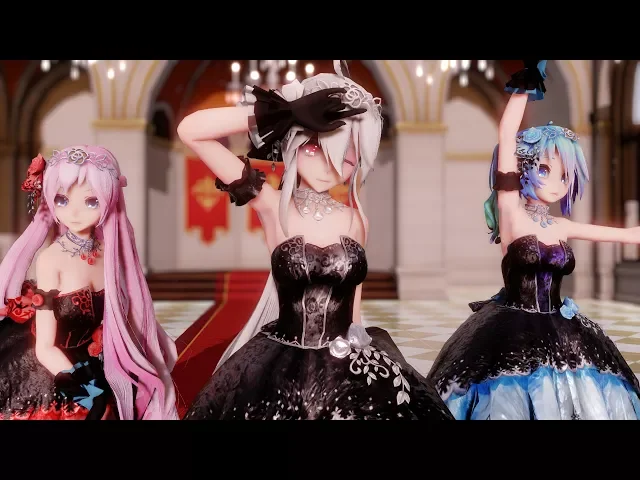 【mmd】「ライアーダンス」 haku、miku、luka【4kuhd】